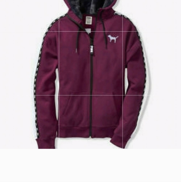 VS Pink NWOT Bling 💫 Sequin Hoodie Sweater. L - Picture 4 of 9